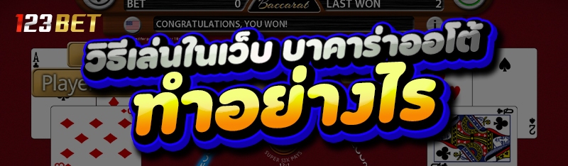 วิธีเล่นในเว็บ บาคาร่าออโต้ ทำอย่างไร